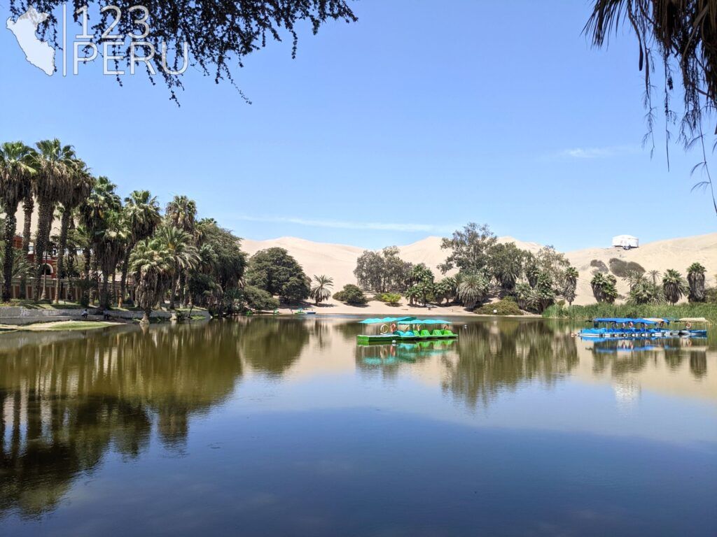 View of the Huacachina Oasis, Ica